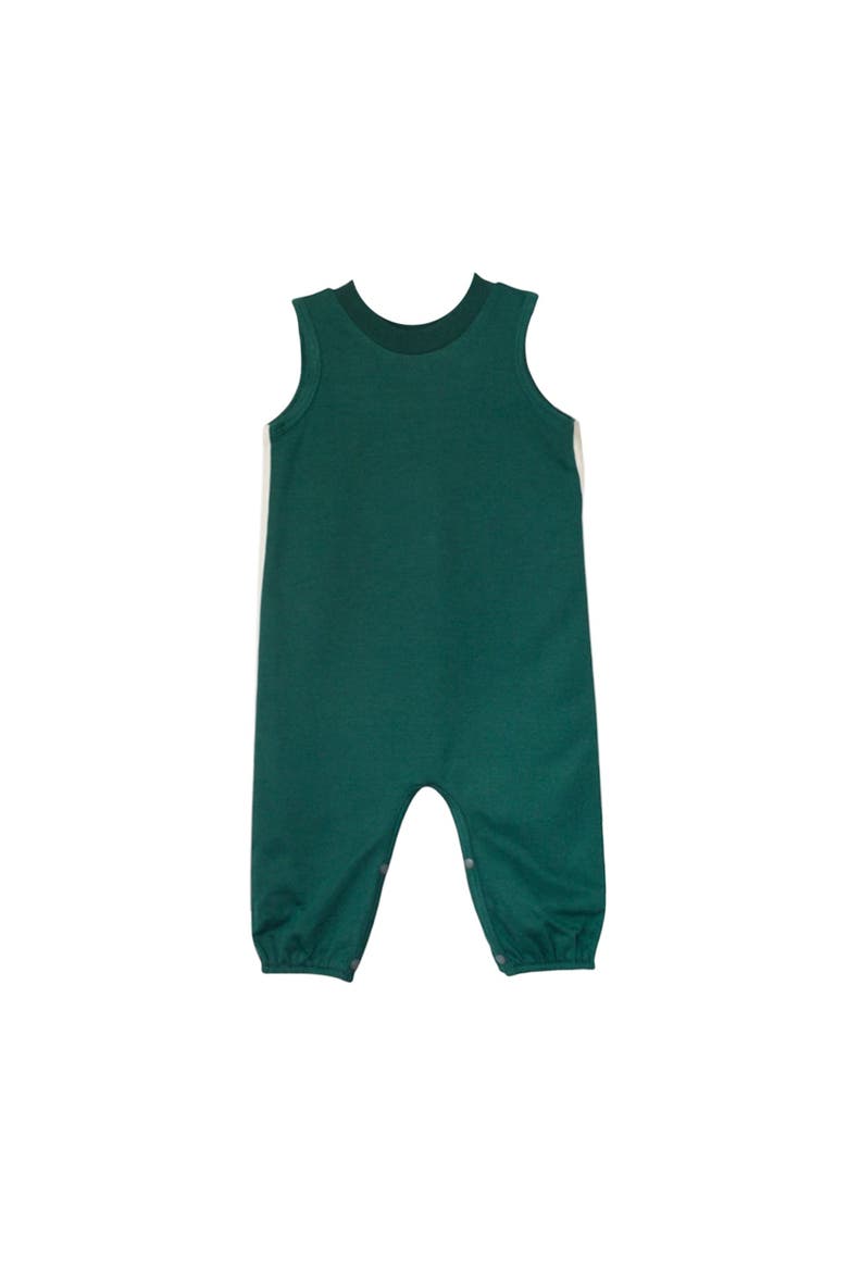Finn Sleeveless Baby Romper, Alternate, color, Green