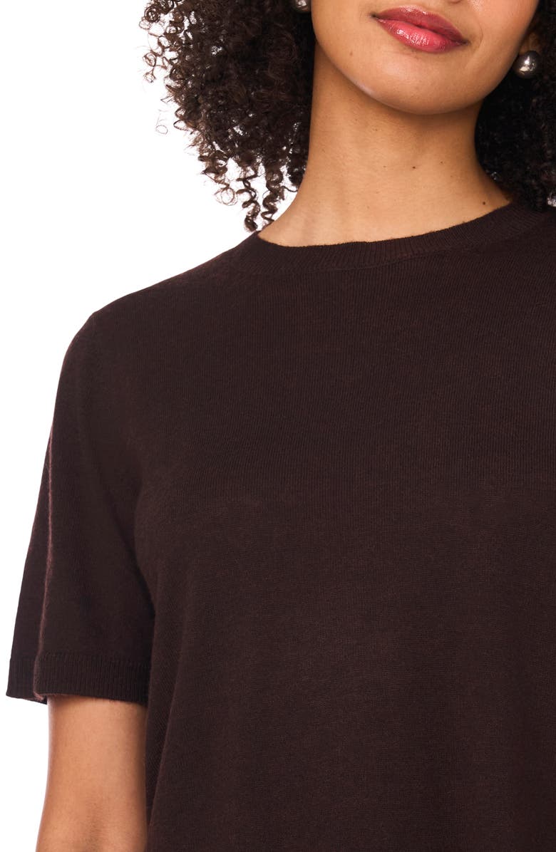 Ted Baker Short Sleeve Crewneck Sweater T-Shirt, Alternate, color, Carob