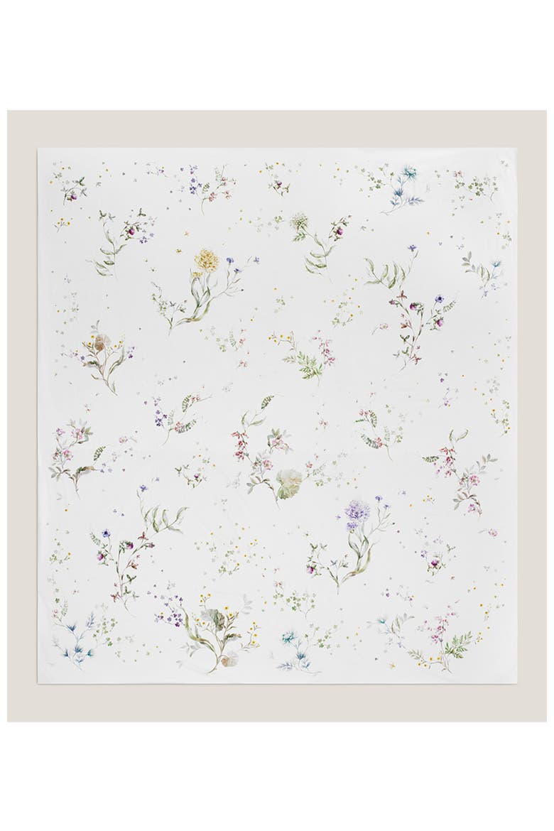 Fleur duvet cover, Alternate, color, White