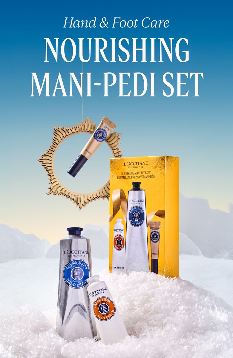 L'Occitane Nourishing Mani-Pedi Gift Set $67 Value, Alternate, color, 