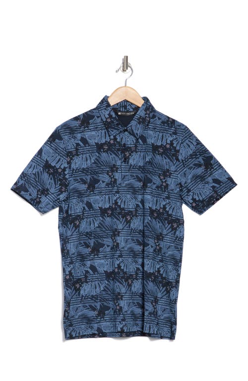 Travismathew Free Advice Short Sleeve Stretch Button-up Shirt In Total Eclipse