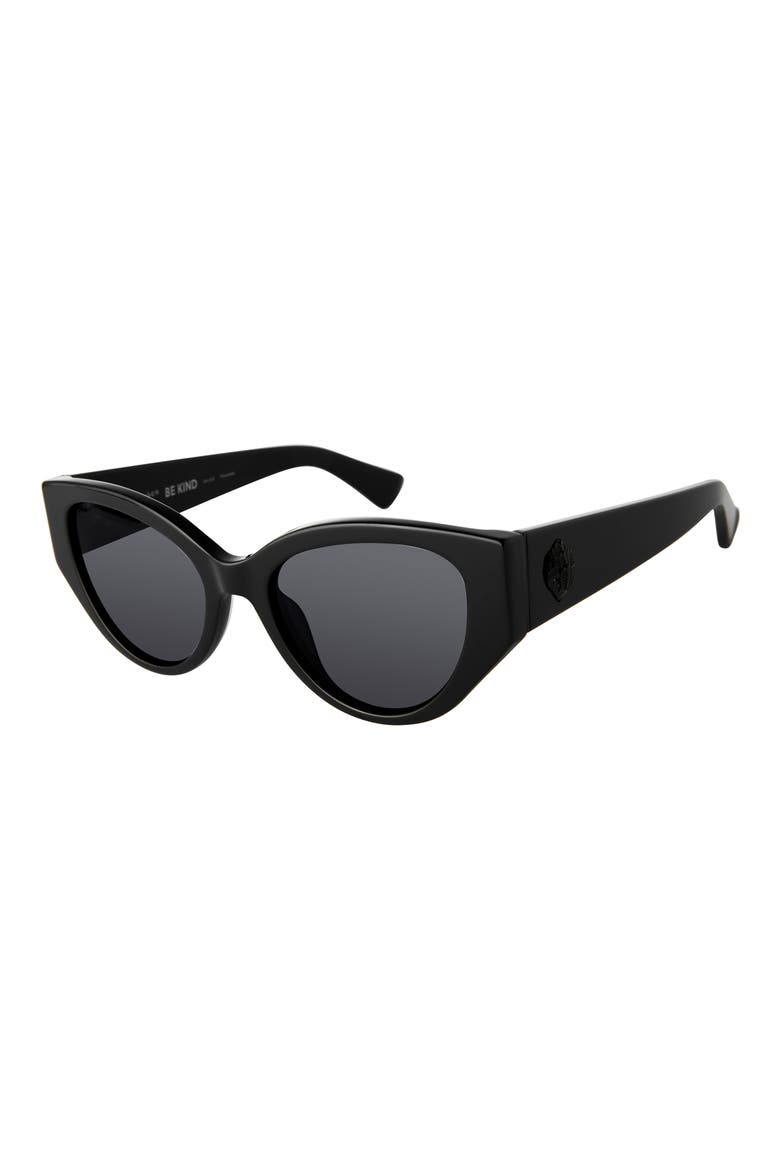 Shoreditch 53mm Gradient Round Sunglasses, Alternate, color, BLACK/ GRAY