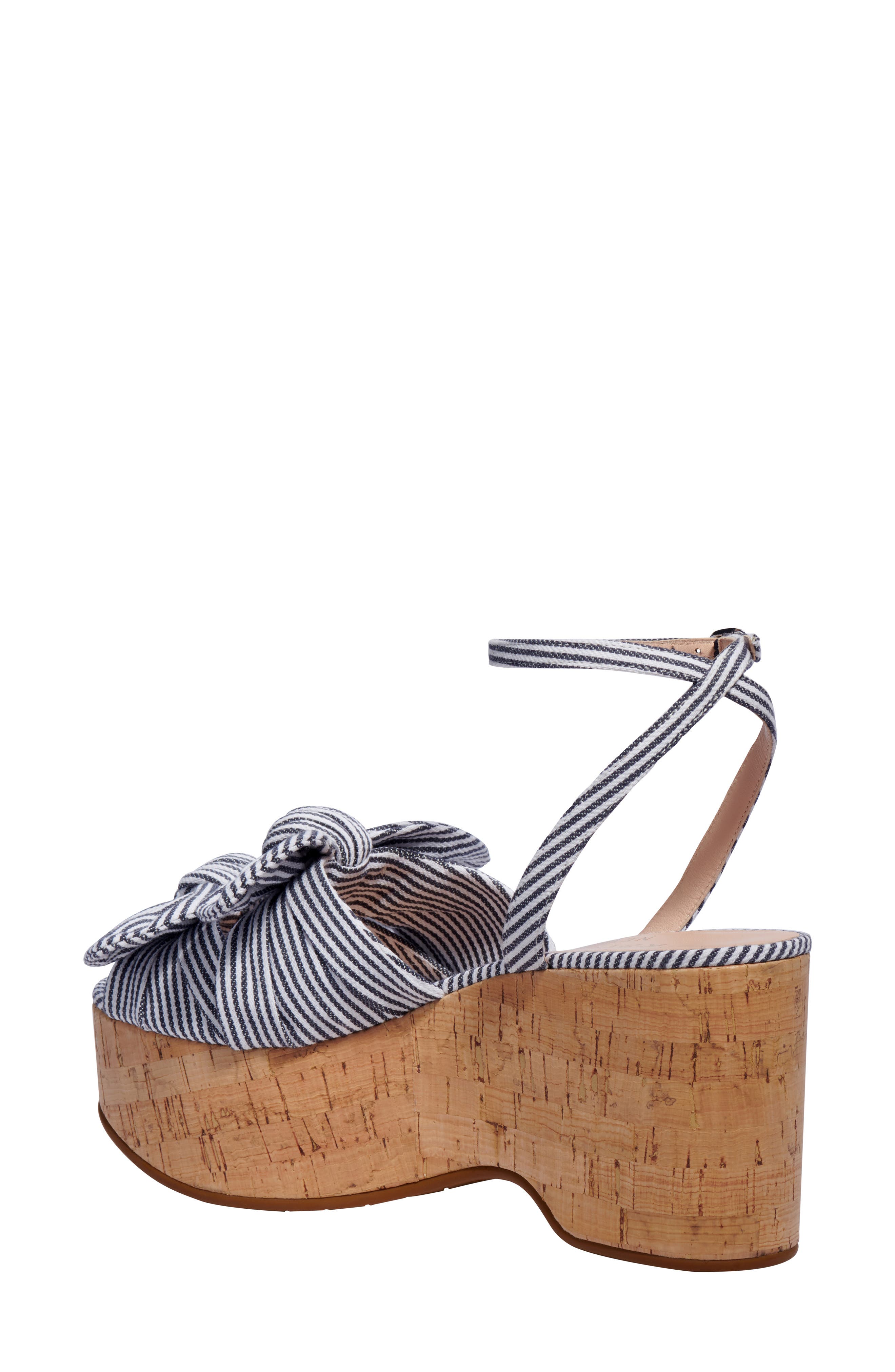 julep platform sandal, Alternate, color, PARCHMENT/ BLAZER BLUE FABRIC