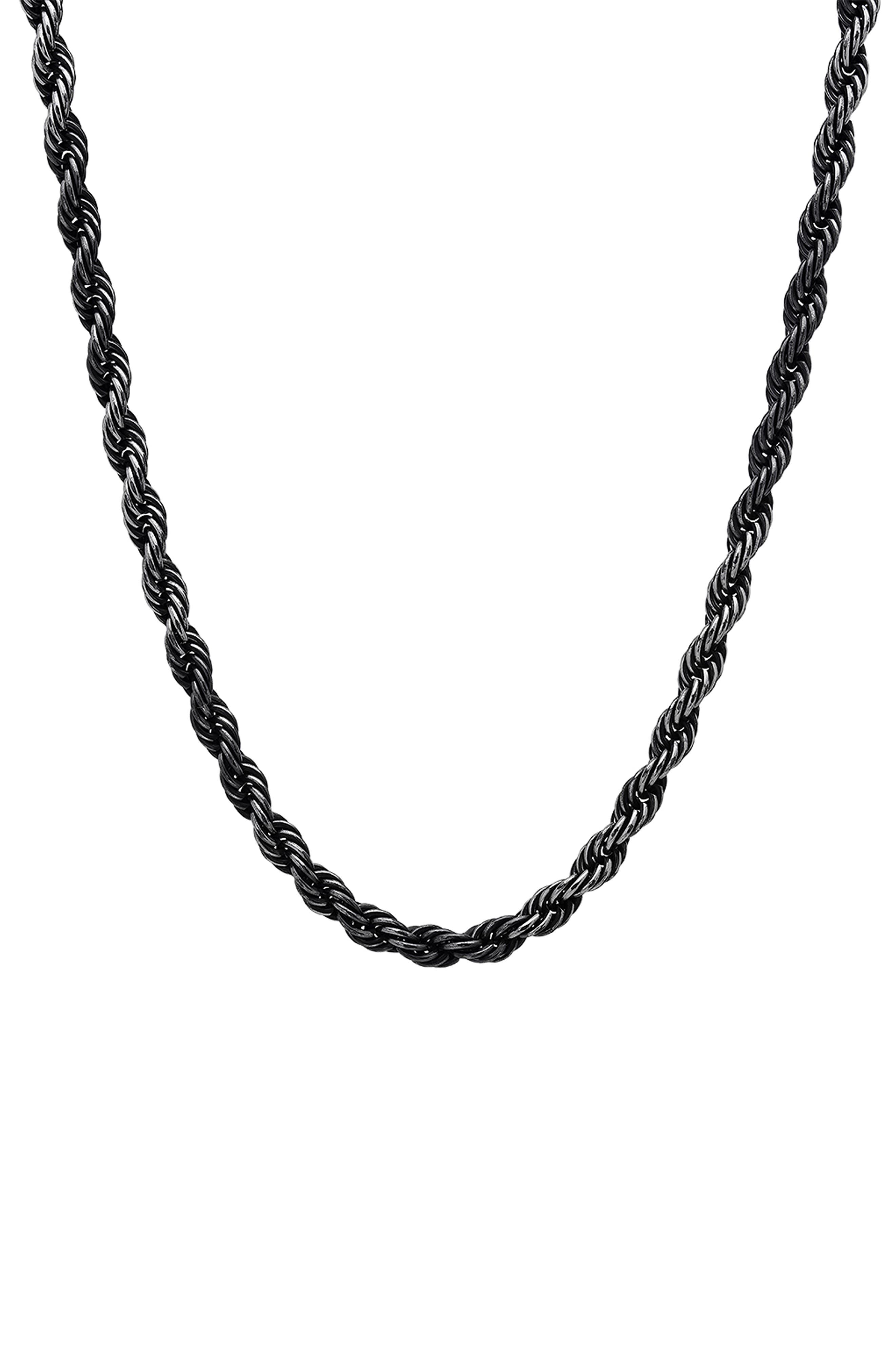 Men's Rope Chain Necklace