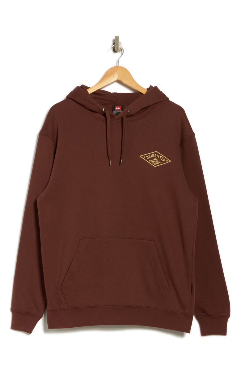 Quiksilver Mix Bag Logo Hoodie, Alternate, color, Brown