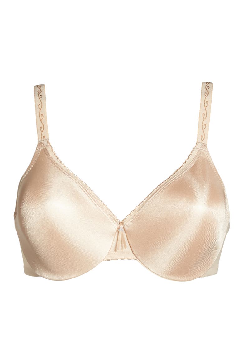 Simple Shaping Minimizing Underwire Bra, Alternate, color, NATURALLY NUDE
