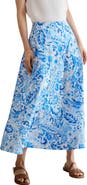 HOBBS LONDON Antonella Paisley Print Midi Skirt