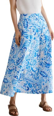 HOBBS LONDON Antonella Paisley Print Midi Skirt