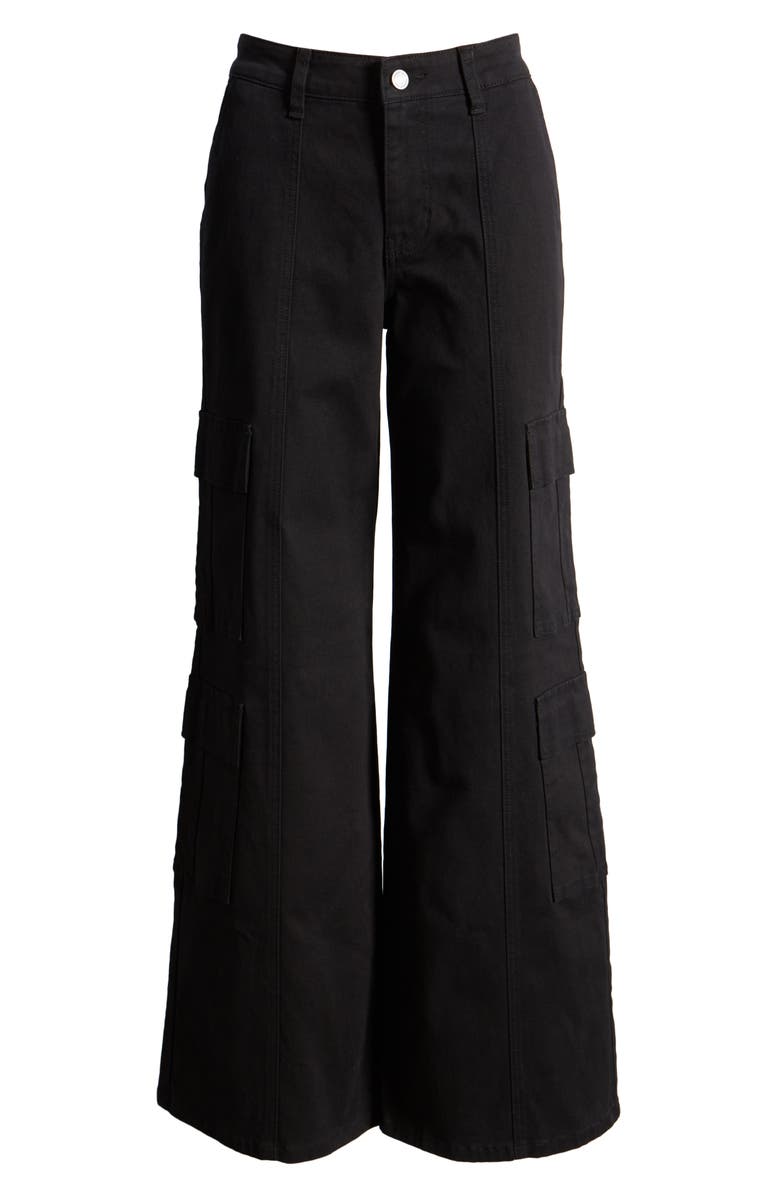 Prosperity Denim High Waist Wide Leg Cargo Jeans, Alternate, color,