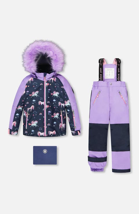 Girl Two-Piece Play Snowsuit with Jacket (Toddler & Little Kid)
