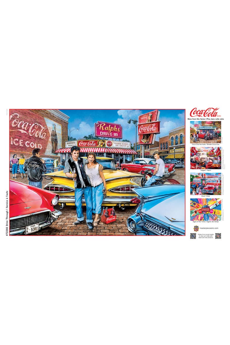 Coca-Cola Drive Through 1000pc Puzzle, Alternate, color, Multicolor