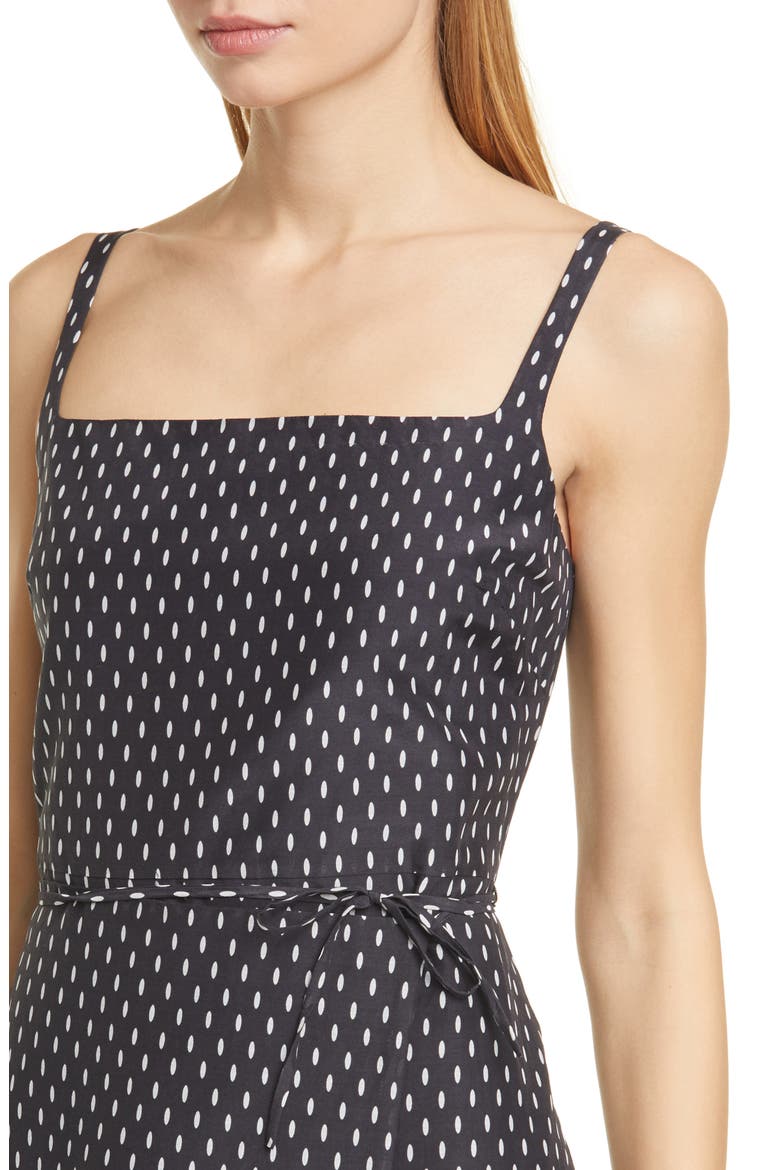 Paethina Geo Print Cotton & Silk Dress, Alternate, color, ECLIPSE PRSTN