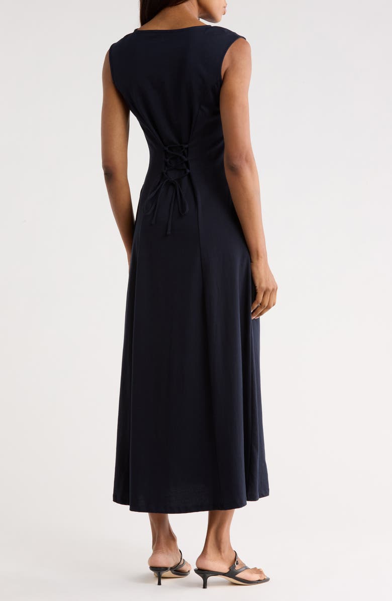 Scotch & Soda Boat Neck Sleeveless Dress, Alternate, color, Sky Captain