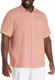 Harbor Bay by DXL Microfiber Comfort Grid Sport Shirt