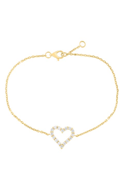Lab Grown Diamond Heart Bracelet