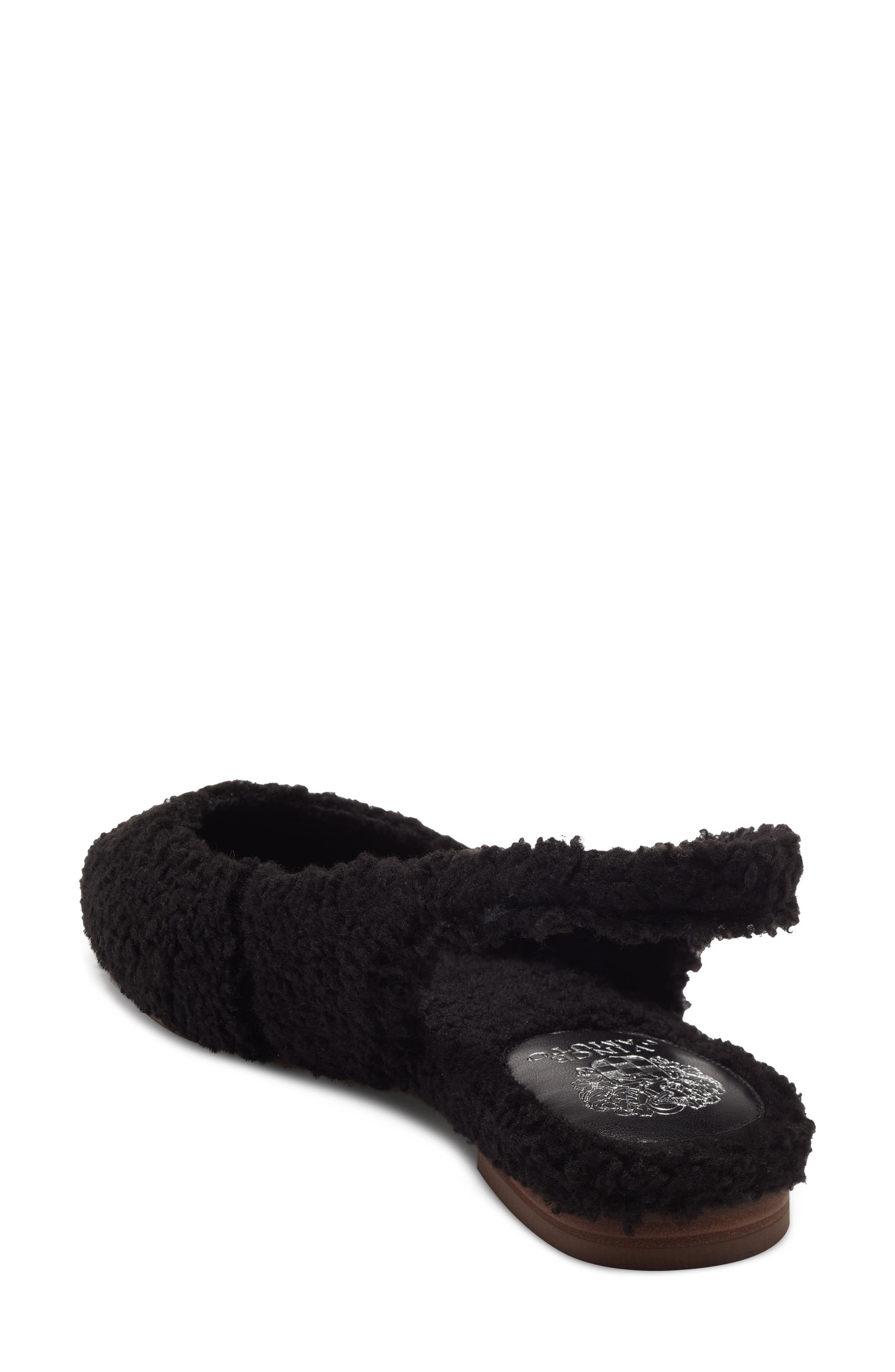 Vince Camuto Presnue Faux Shearling Slingback Flat, Alternate, color, 