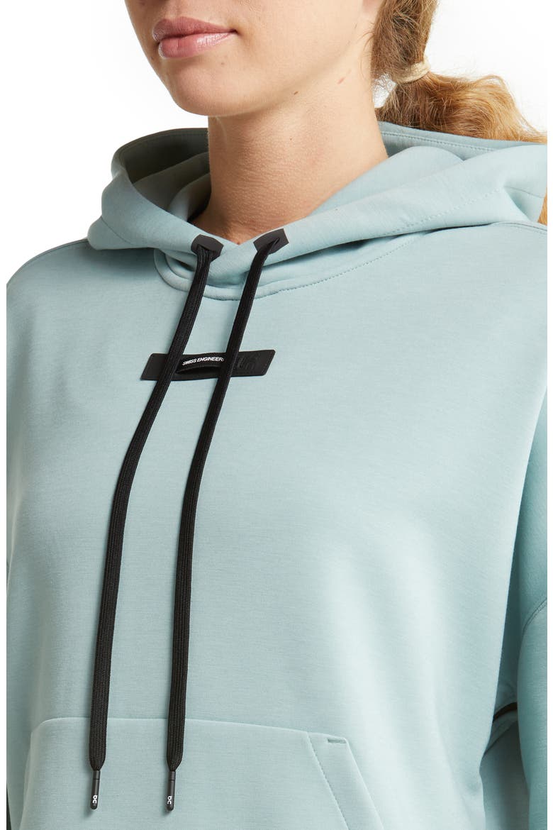 Recycled Polyester Blend Hoodie, Alternate, color, SEA