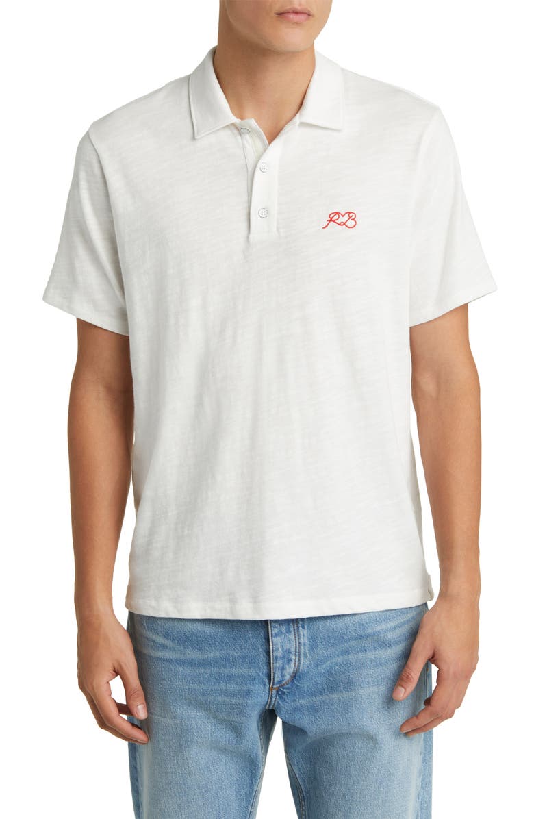 rag & bone Love RB Logo Polo, Main, color, 