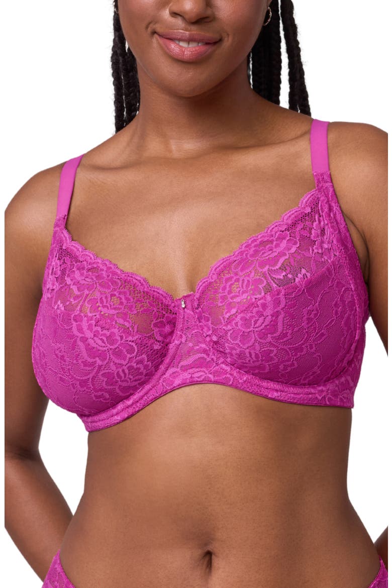 Muse Underwire Full Cup Lace Bra, Alternate, color, PASSION FRUIT