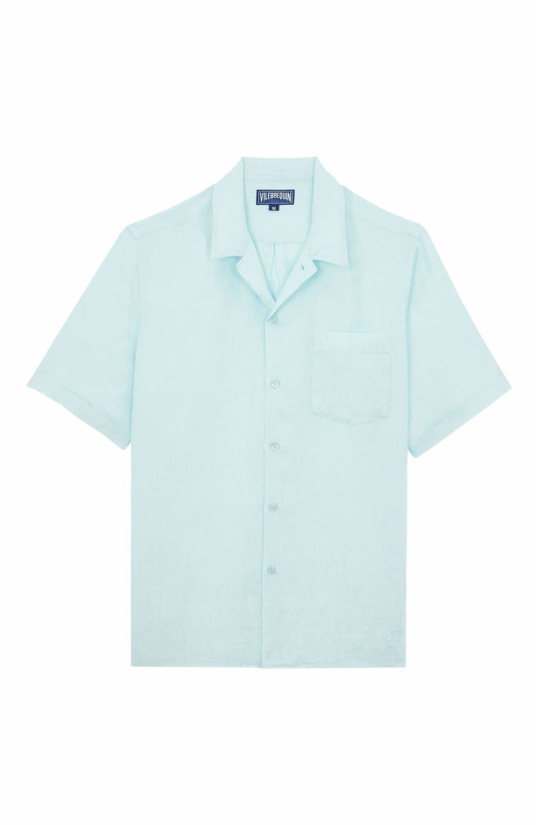 Vilebrequin Men's Natural Dye Linen Shirt, Alternate, color, 