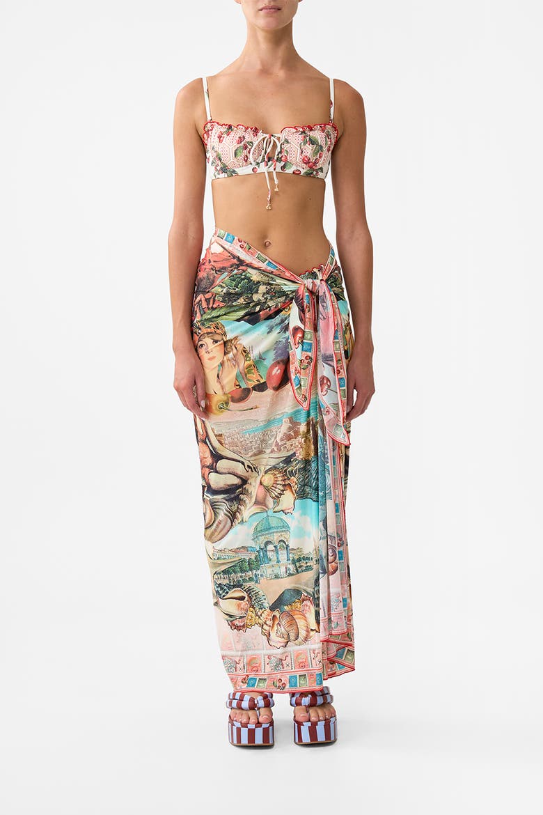 Multi Wear Long Sarong Notes From The Road, Main, color, Notes From The Road