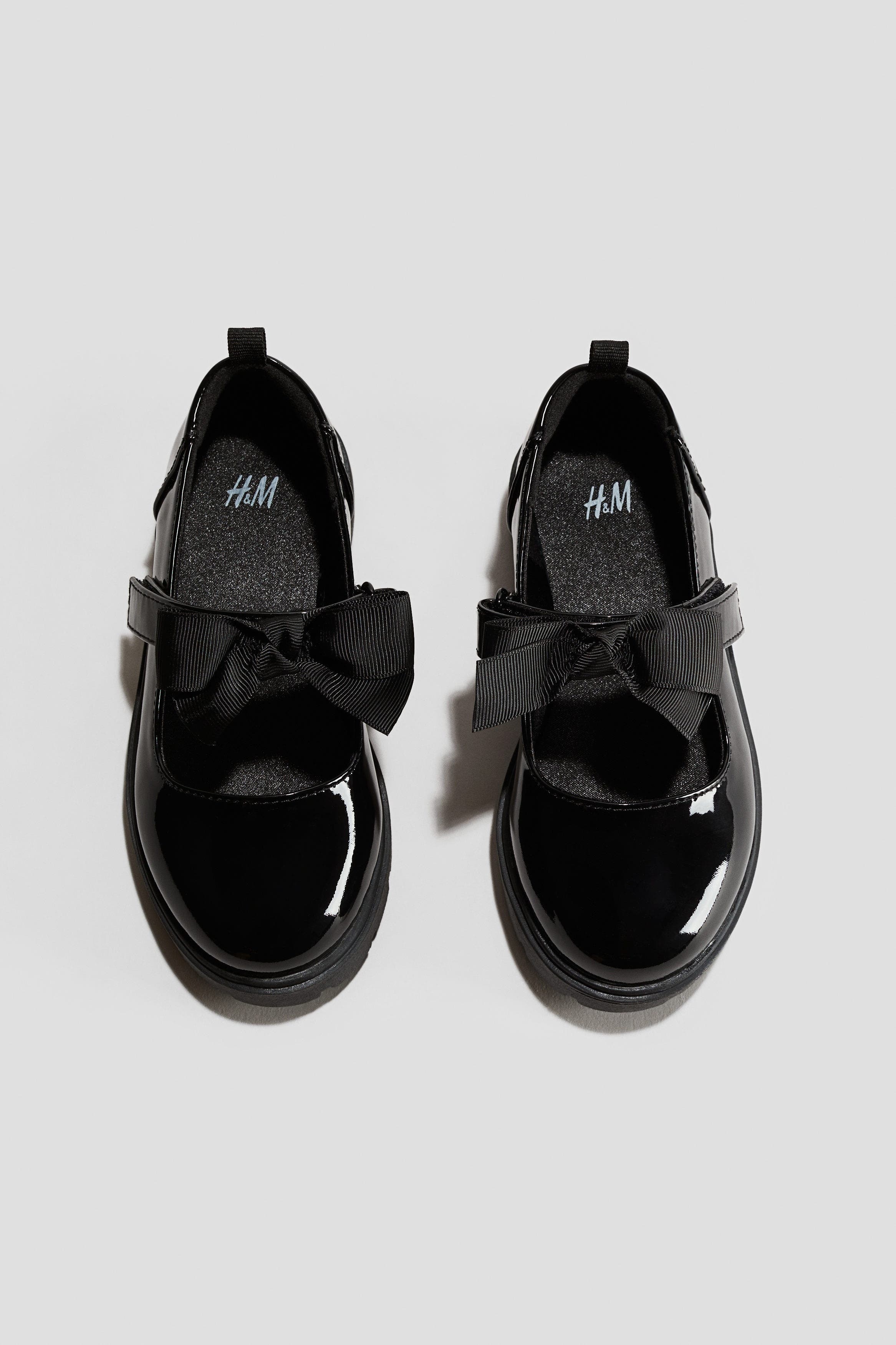 H&M Chunky School Mary Janes, Alternate, color, Black