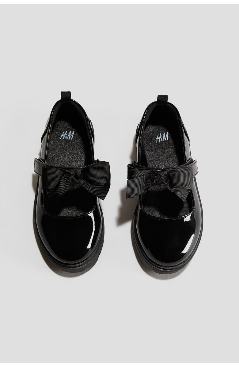 H&M Chunky School Mary Janes, Alternate, color, Black