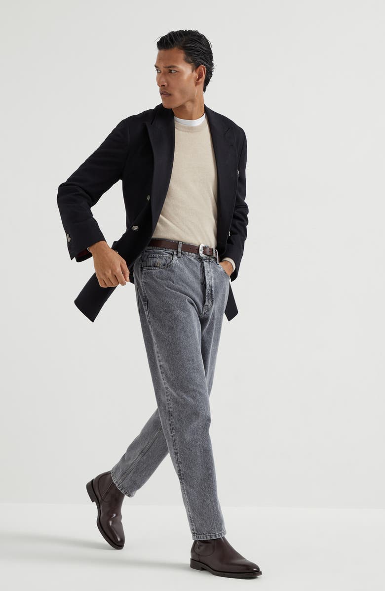 Brunello Cucinelli Five-pocket trousers, Alternate, color, Medium Grey