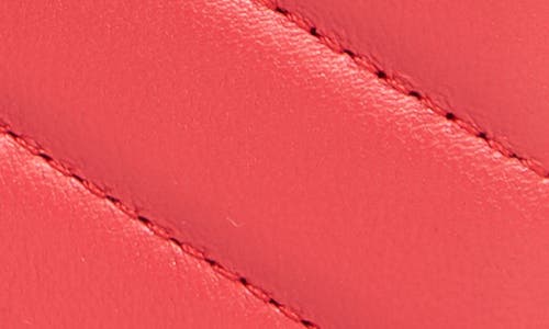 Mundi Small Leather Goods Debbie Quilted Card Case In Red