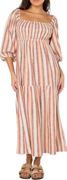 Roxy Sorrento Sands Off the Shoulder Midi Dress
