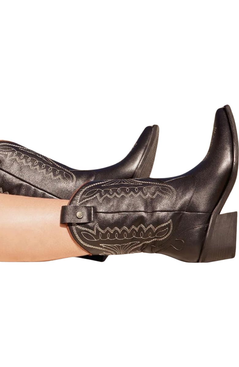 STIVALI NEW YORK Smooth Unstoppable Western Cowboy Boots, Alternate, color, Black