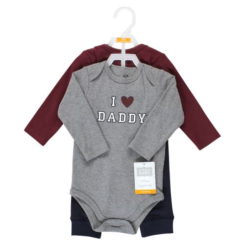 Hudson Baby Coordinated 3-piece Outfit With Long-sleeve Bodysuit & Pants In Multi