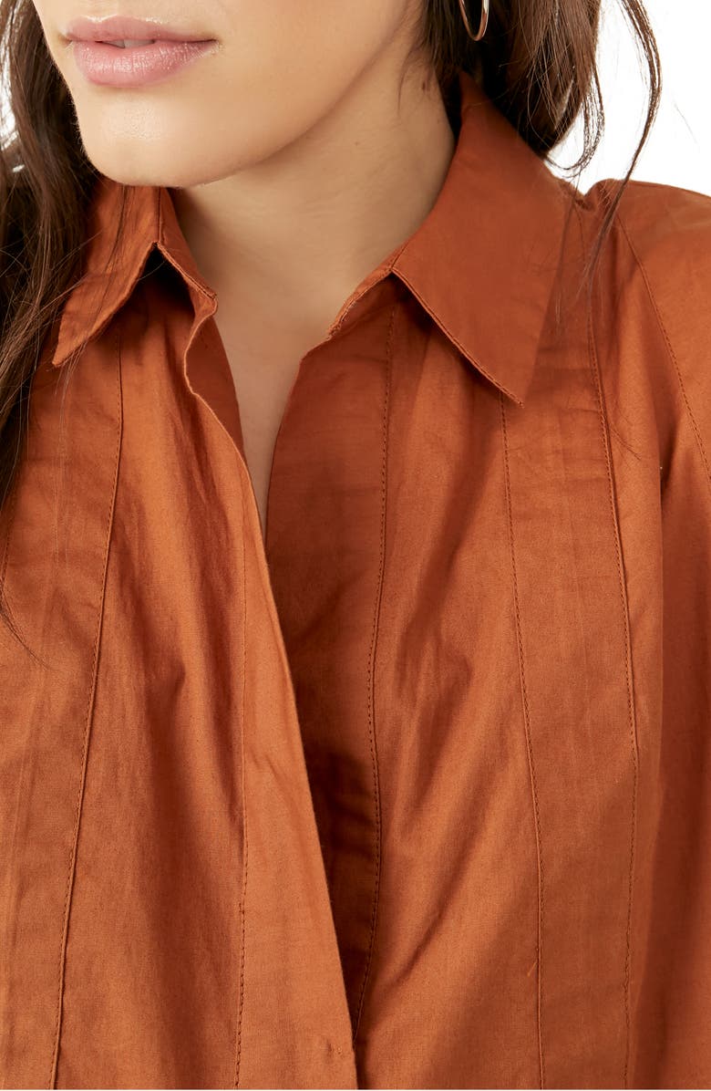 Free People free-est Naomi Pleated Cotton Minidress, Alternate, color, 