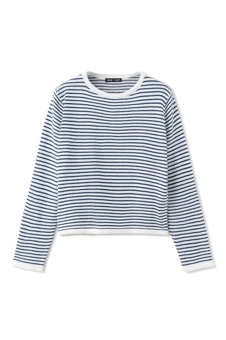 Stripe Sweater, Alternate, color, NAVY