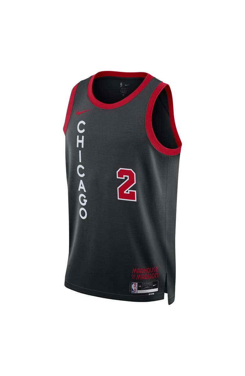 Nike Unisex Nike Lonzo Ball Black Chicago Bulls 2023/24 Swingman Jersey - City Edition, Alternate, color,