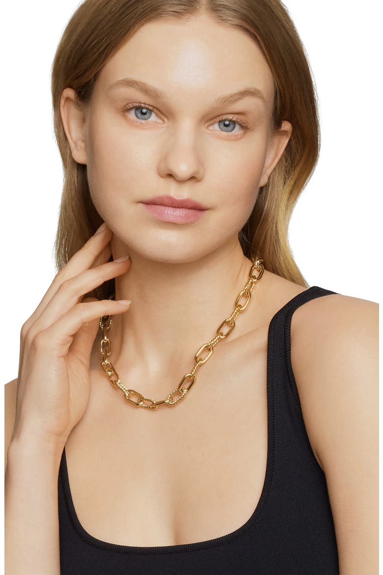 DY Madison® Chain Necklace in 18K Yellow Gold, 11mm, Alternate, color, YELLOW GOLD