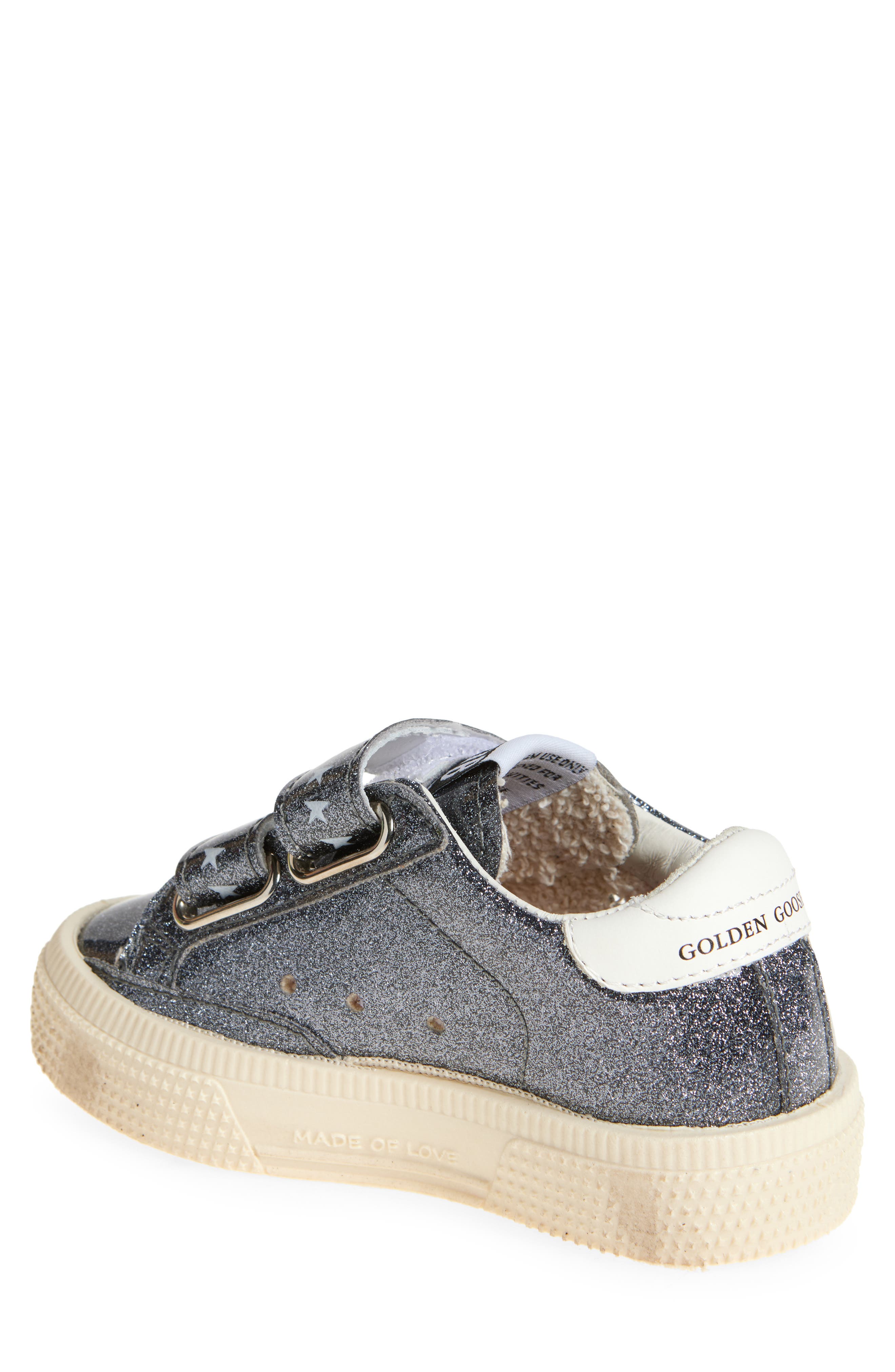 Golden Goose Kids' May School Glitter Sneaker, Alternate, color, 