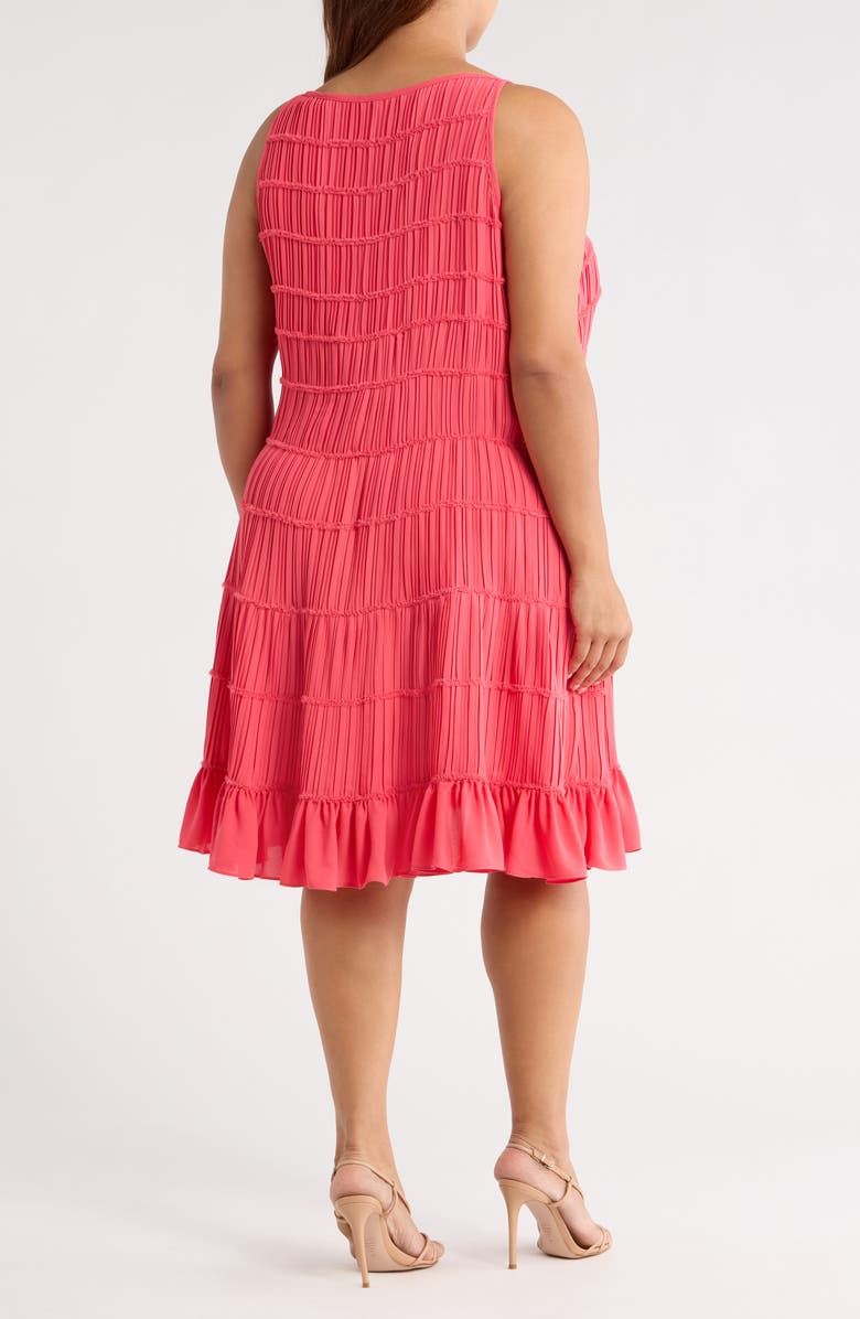 JASON WU Sleeveless Tiered Trapeze Dress, Alternate, color, Pink