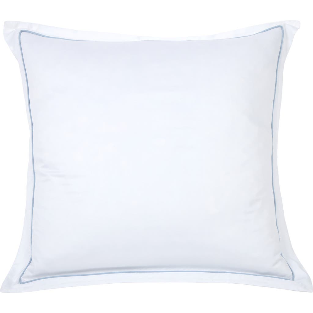 Pom Pom At Home Sheena Sateen Euro Pillow Sham In French Blue