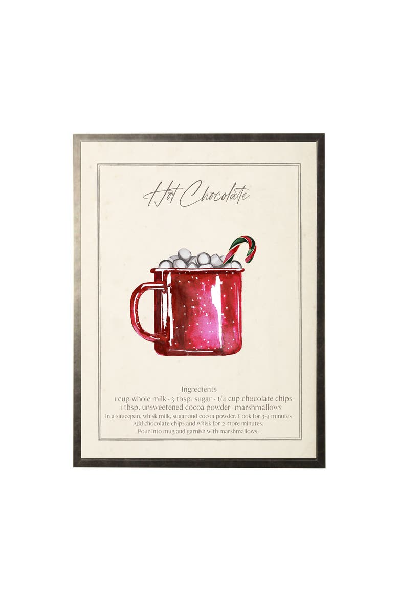 Watercolor Hot Chocolate Recipe, Main, color, Red