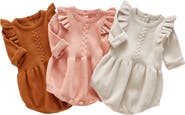 Ashmi & Co. Lizzie Ruffle Sleeve Knit Cotton Bodysuit