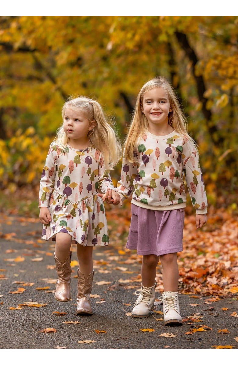 Mabel + Honey Treehouse Two Piece Set, Alternate, color, Purple