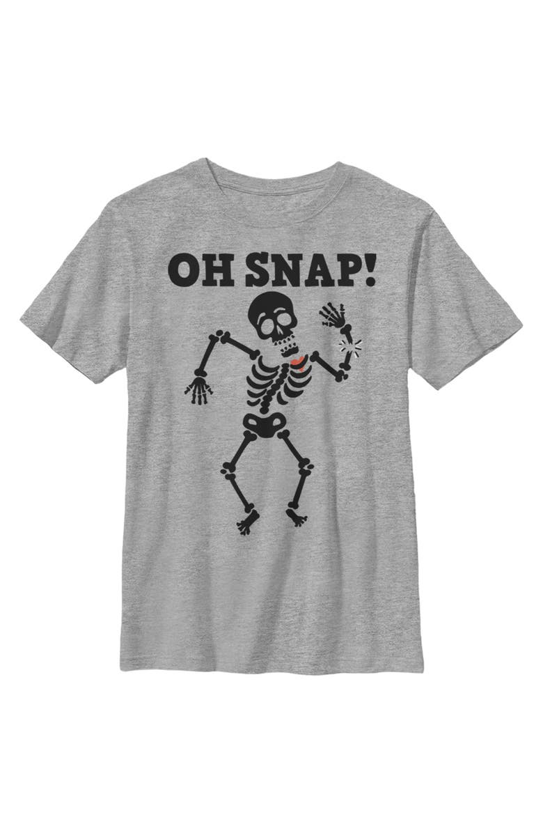 Lost Gods Boy's Lost Gods Halloween Oh Snap  Graphic T-Shirt, Main, color, Athletic Heather