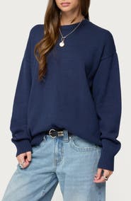EDIKTED Priscila Oversize Crewneck Sweater