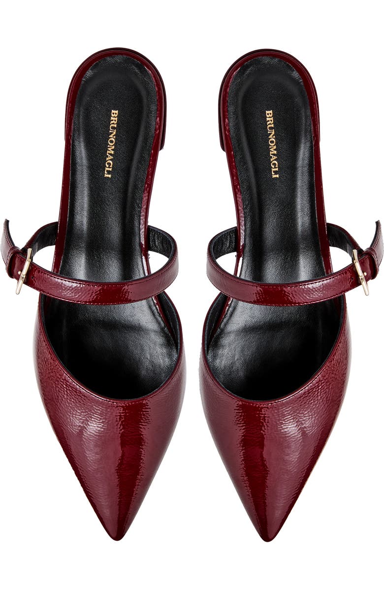 Bruno Magli Pasha Mule, Alternate, color, Bordeaux Patent