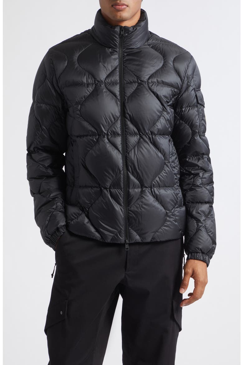 Asurel Quilted Down Puffer Jacket, Main, color, BLACK