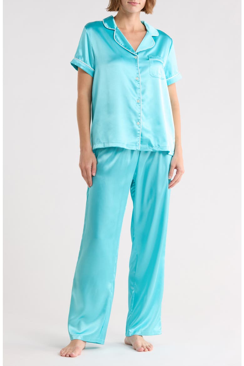 Ginnie Long Pajamas, Main, color, BLUE RADIANCE