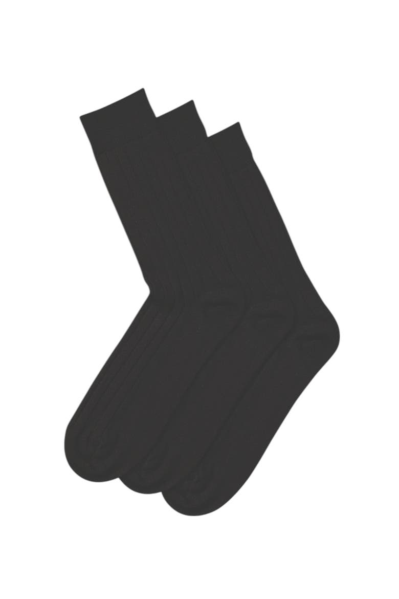 Wool Rich 3 Pack Socks, Main, color, Black