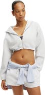 COTTON ON BODY Women's Active Plush Micro Cropped Zip Through
