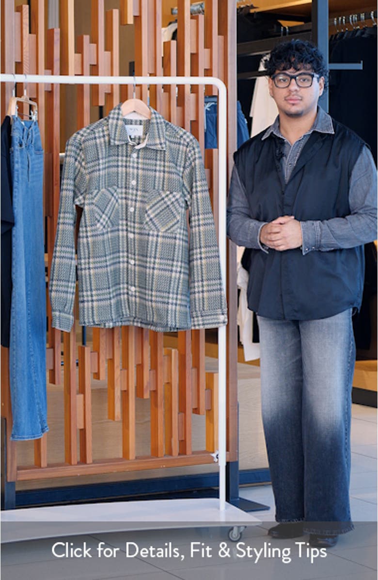 Whiting Plaid Wool Blend Button-Up Shirt Jacket, sales video thumbnail